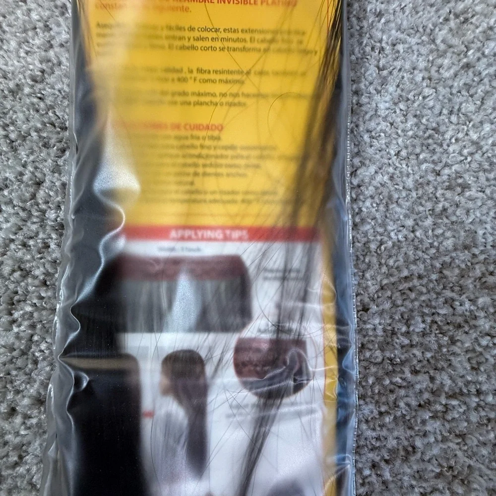 Platino Invisible Wire Halo Hair Extensions – 18” – Color 2 Dark Brown New